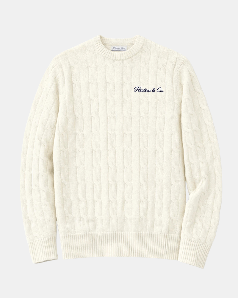 SWEATER CABLE WOOL BlEND