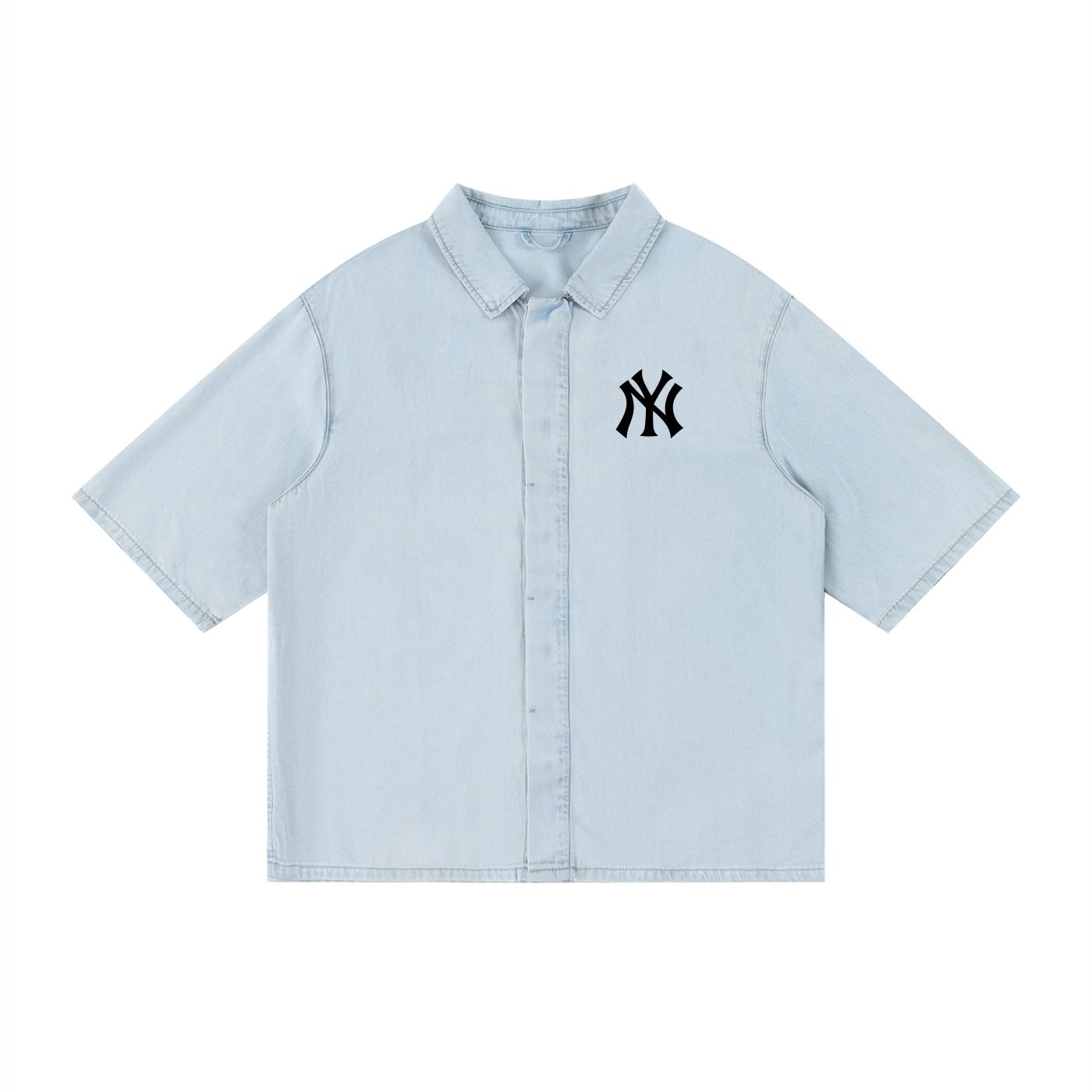 Unisex Vintage Wash Drop Shoulder Lyocell Shirt